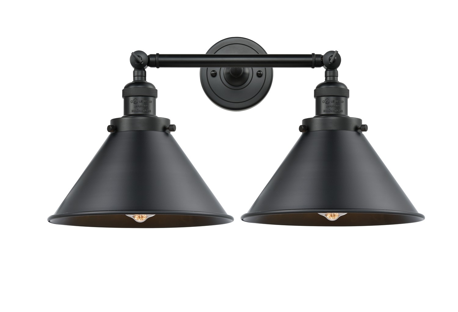 LED Bath Vanity by Innovations - Franklin Restoration Collection, Matte Black Finish - 208-BK-M10-BK-LED