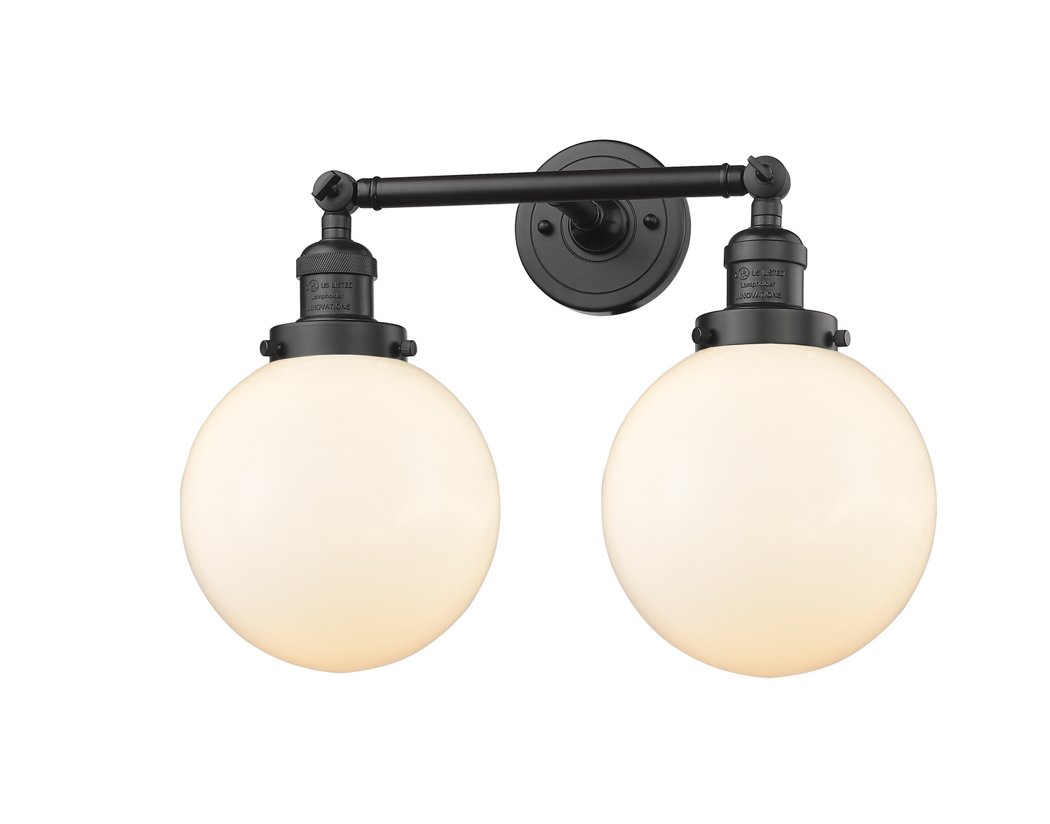 Two Light Bath Vanity by Innovations - Franklin Restoration Collection, Oil Rubbed Bronze Finish - 208-OB-G201-8