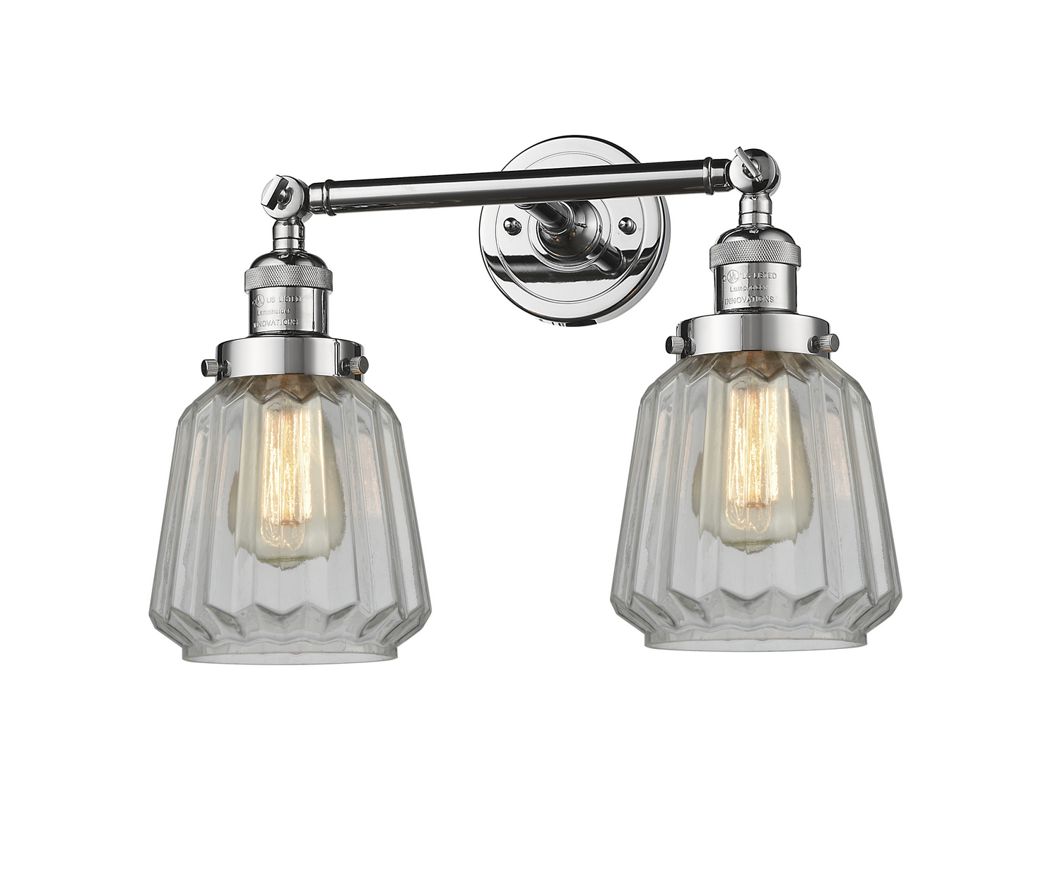 LED Bath Vanity by Innovations - Franklin Restoration Collection, Polished Chrome Finish - 208-PC-G142-LED