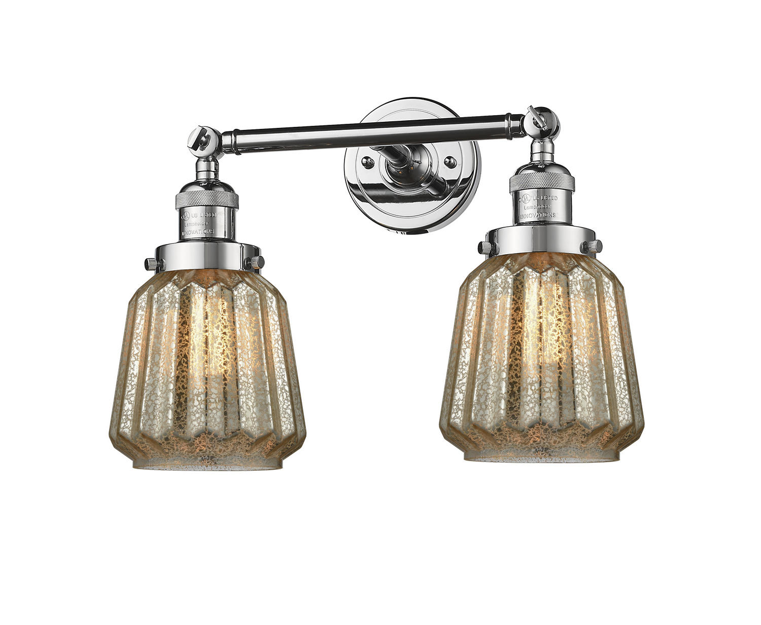 LED Bath Vanity by Innovations - Franklin Restoration Collection, Polished Chrome Finish - 208-PC-G146-LED