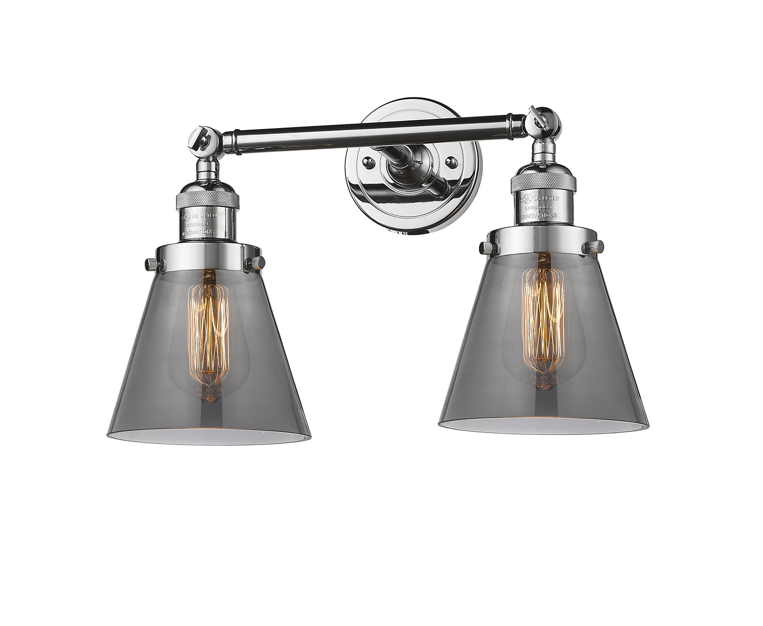 LED Bath Vanity by Innovations - Franklin Restoration Collection, Polished Chrome Finish - 208-PC-G63-LED