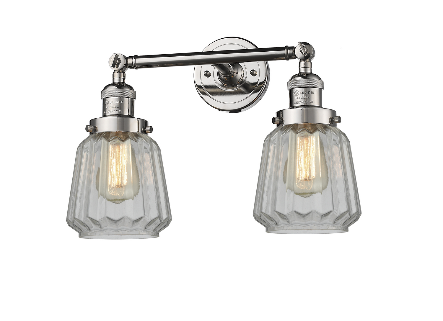 LED Bath Vanity by Innovations - Franklin Restoration Collection, Polished Nickel Finish - 208-PN-G142-LED