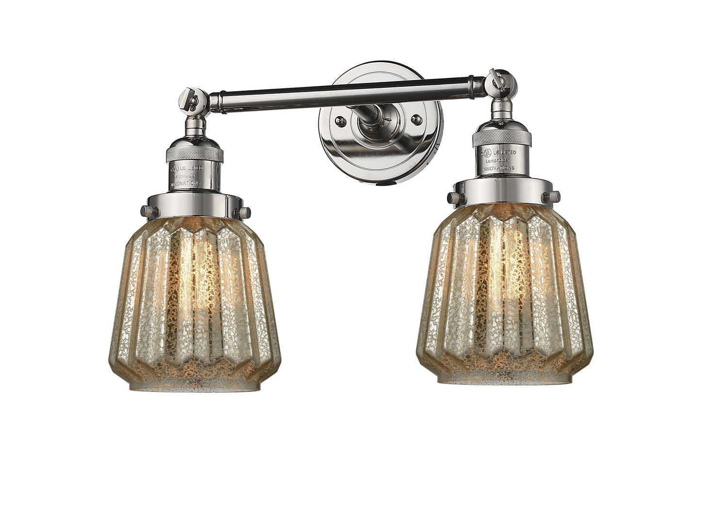 LED Bath Vanity by Innovations - Franklin Restoration Collection, Polished Nickel Finish - 208-PN-G146-LED