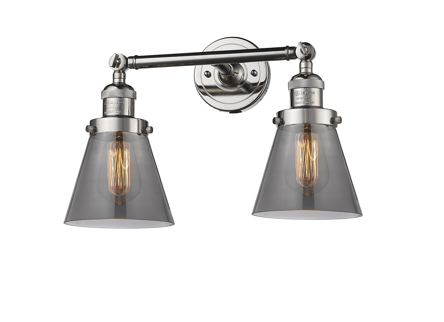 LED Bath Vanity by Innovations - Franklin Restoration Collection, Polished Nickel Finish - 208-PN-G63-LED