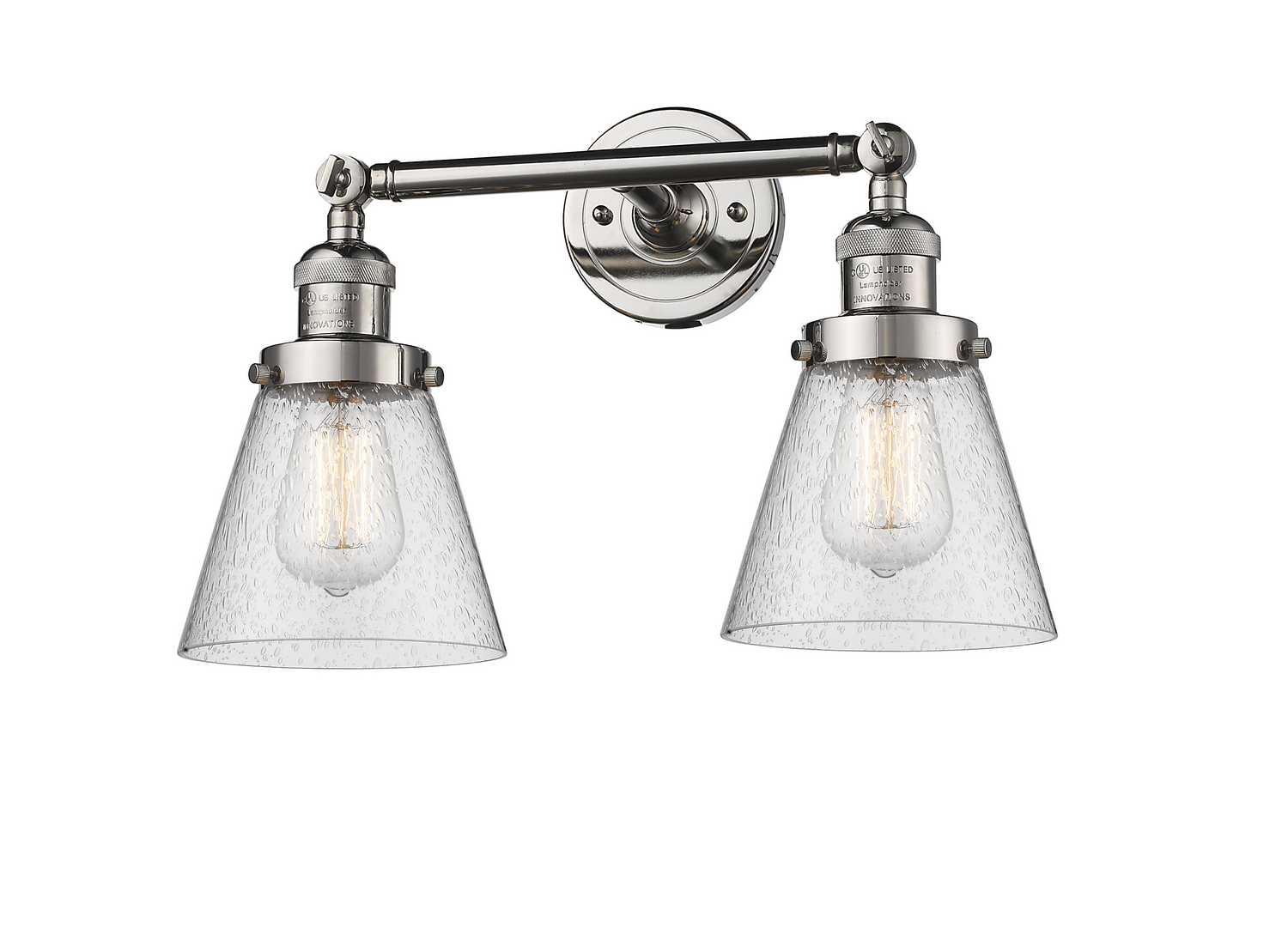 LED Bath Vanity by Innovations - Franklin Restoration Collection, Polished Nickel Finish - 208-PN-G64-LED