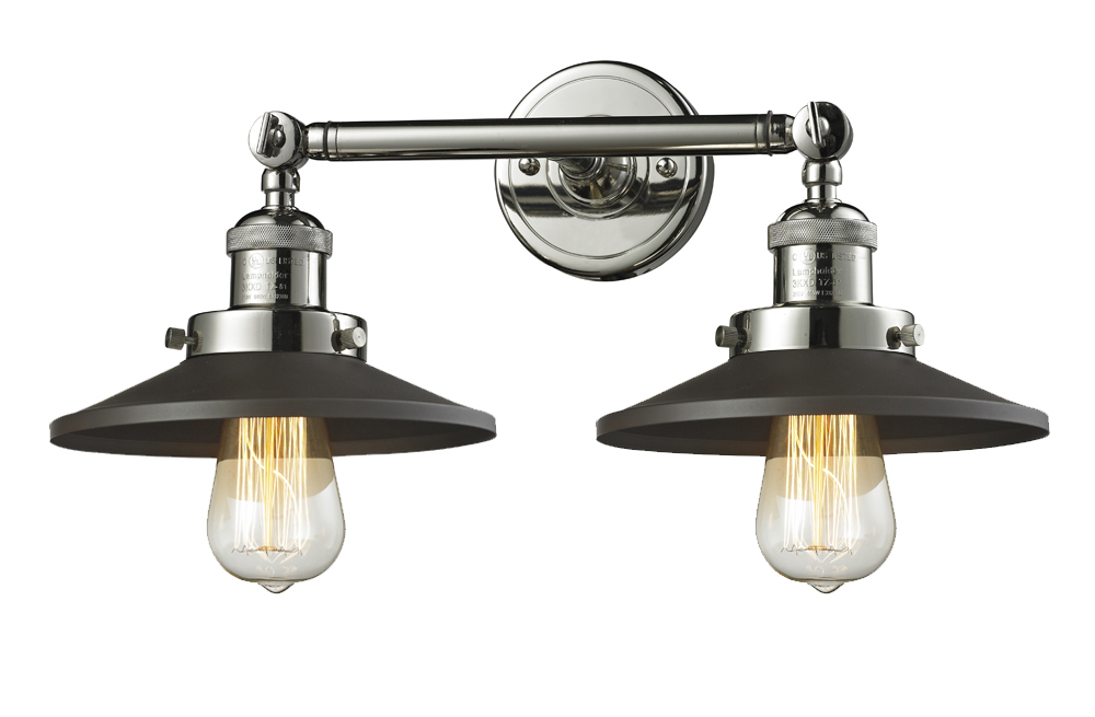 LED Bath Vanity by Innovations - Franklin Restoration Collection, Polished Nickel Finish - 208-PN-M6BK-LED