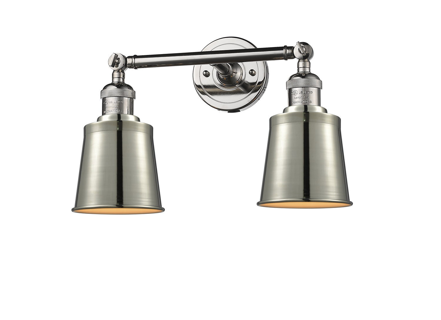 LED Bath Vanity by Innovations - Franklin Restoration Collection, Polished Nickel Finish - 208-PN-M9-LED