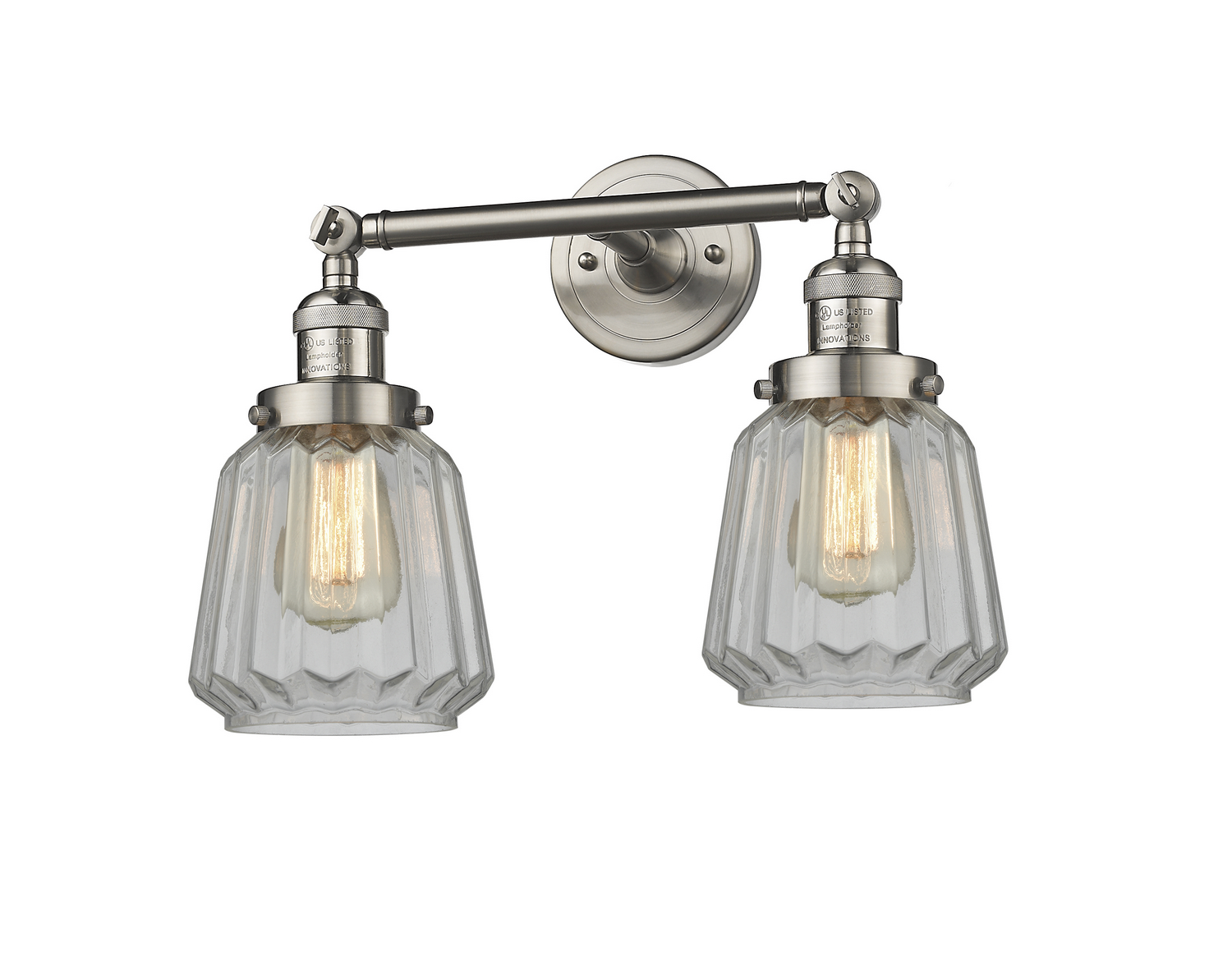 LED Bath Vanity by Innovations - Franklin Restoration Collection, Brushed Satin Nickel Finish - 208-SN-G142-LED