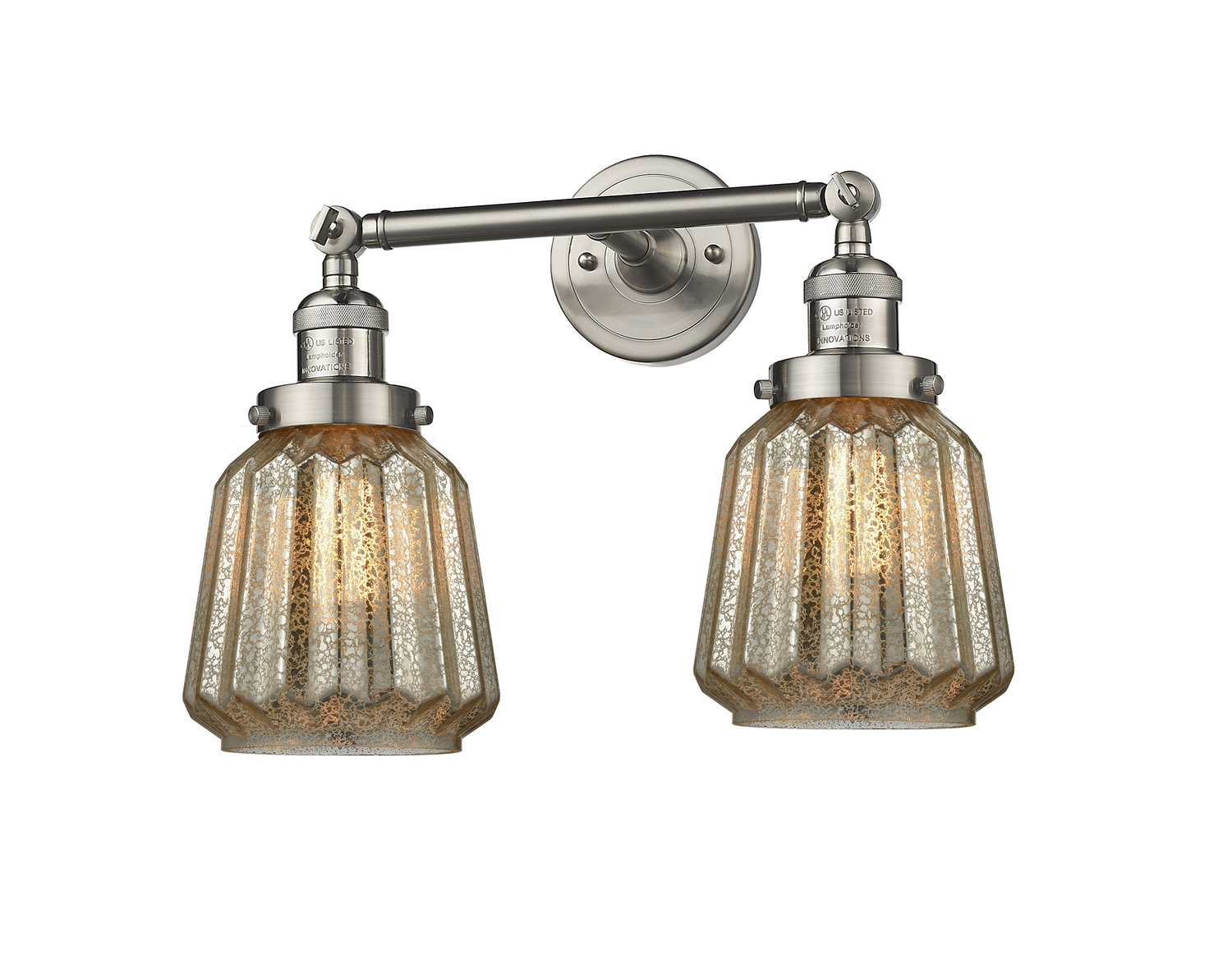 LED Bath Vanity by Innovations - Franklin Restoration Collection, Brushed Satin Nickel Finish - 208-SN-G146-LED