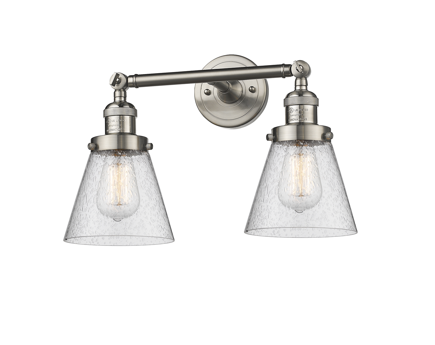 LED Bath Vanity by Innovations - Franklin Restoration Collection, Brushed Satin Nickel Finish - 208-SN-G64-LED