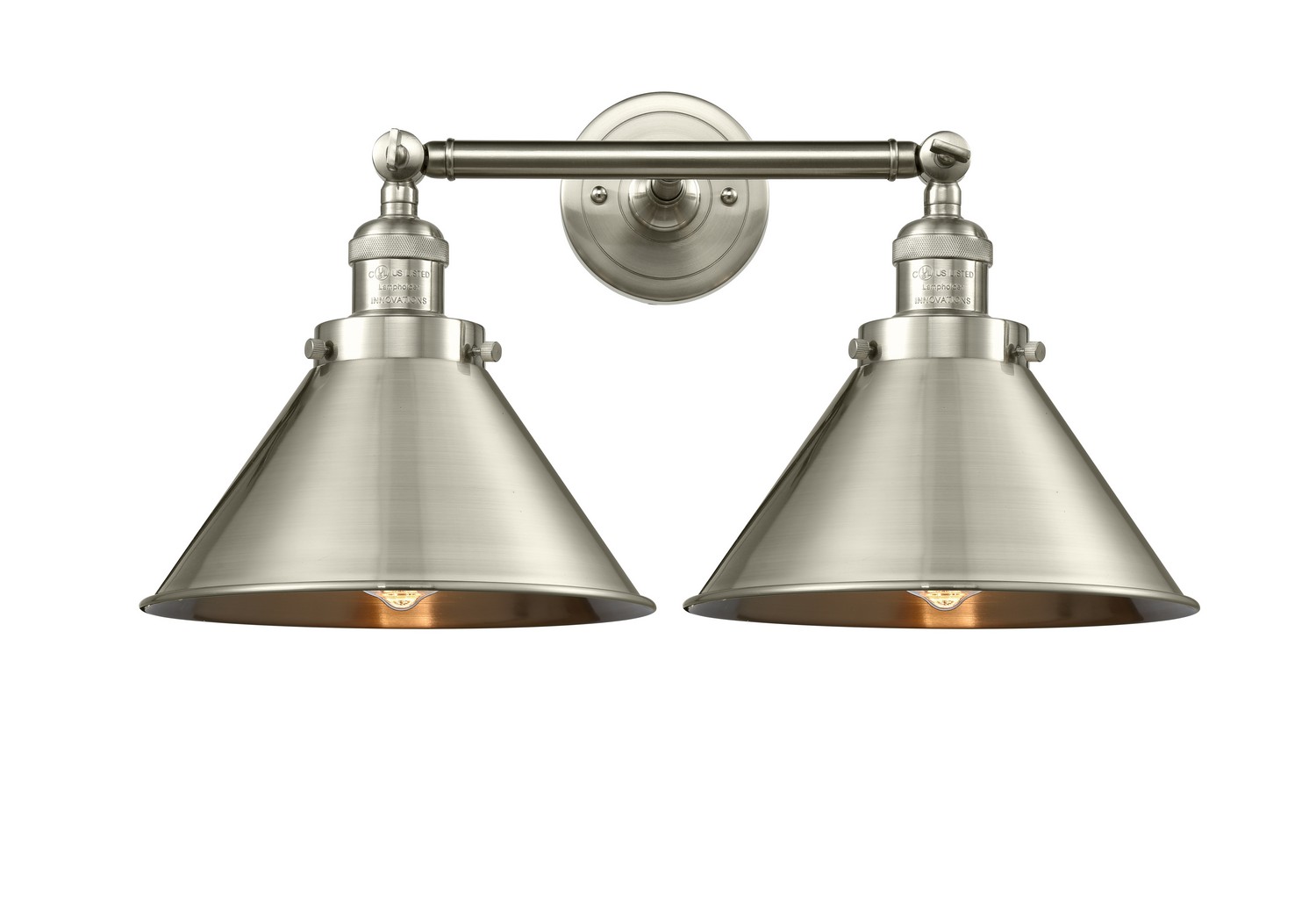 LED Bath Vanity by Innovations - Franklin Restoration Collection, Brushed Satin Nickel Finish - 208-SN-M10-SN-LED