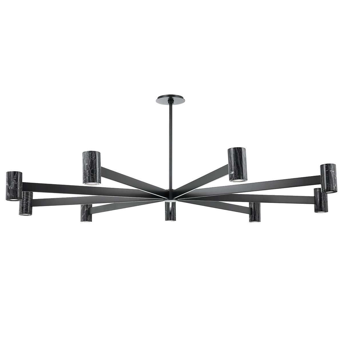 Hudson Valley Predock LED Chandelier in Black Brass - 9164-BBR