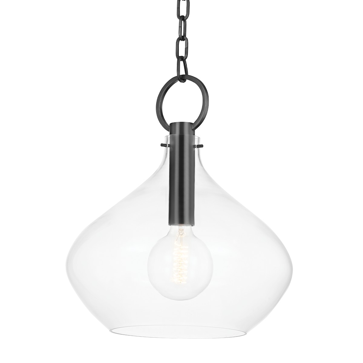 Hudson Valley Lina One Light Large Pendant in Old Bronze - BKO253-OB