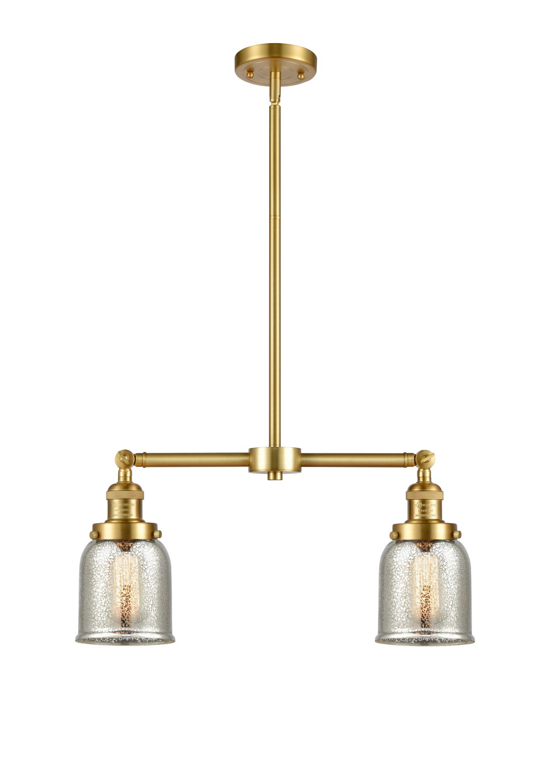 LED Island Pendant by Innovations - Franklin Restoration Collection, Satin Gold Finish - 209-SG-G58-LED