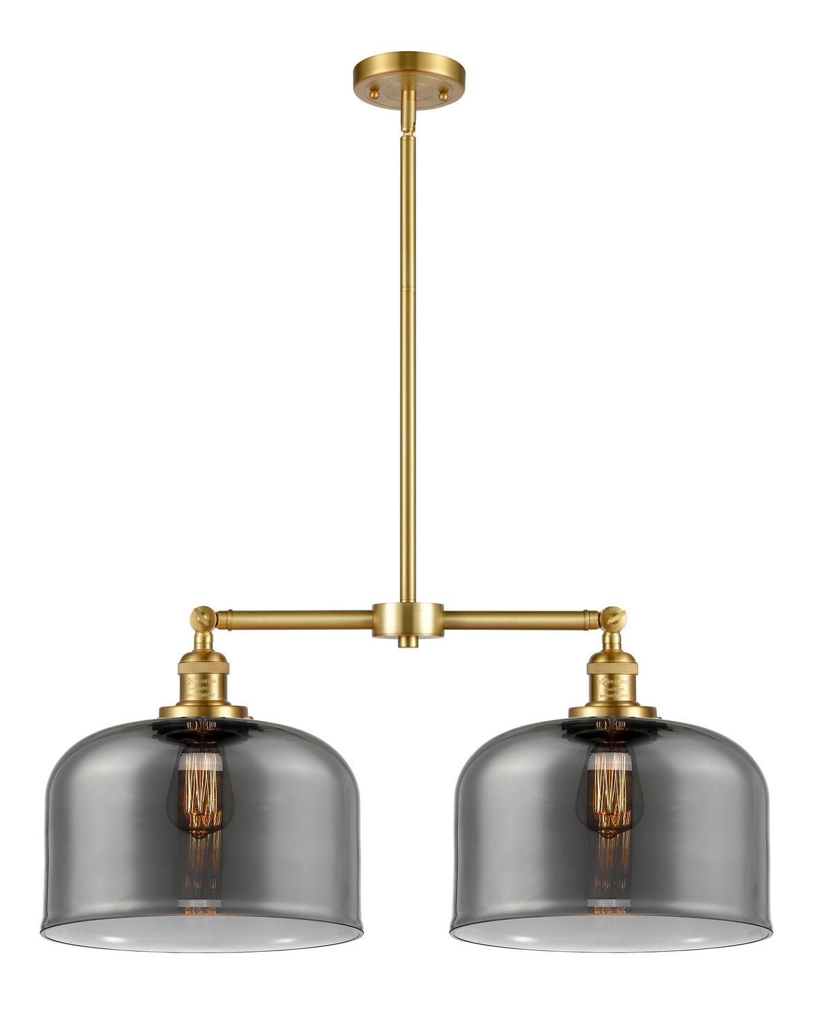 LED Island Pendant by Innovations - Franklin Restoration Collection, Satin Gold Finish - 209-SG-G73-L-LED