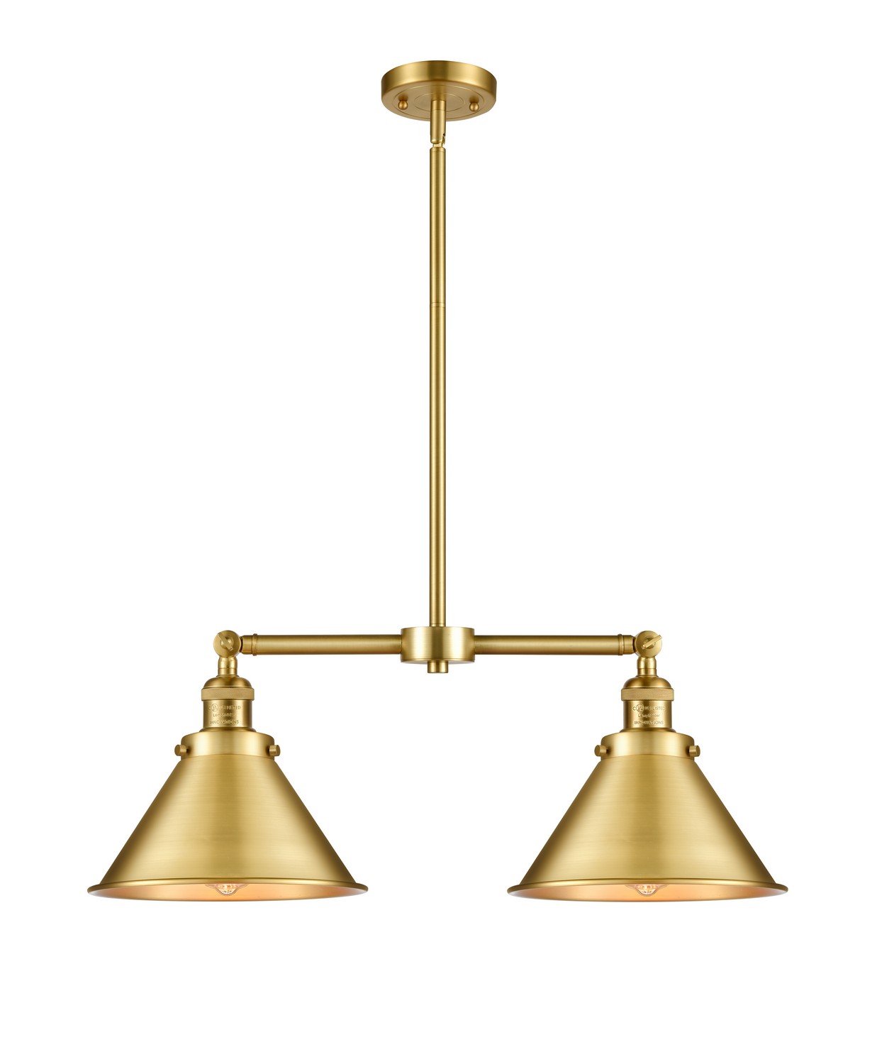 LED Island Pendant by Innovations - Franklin Restoration Collection, Satin Gold Finish - 209-SG-M10-SG-LED