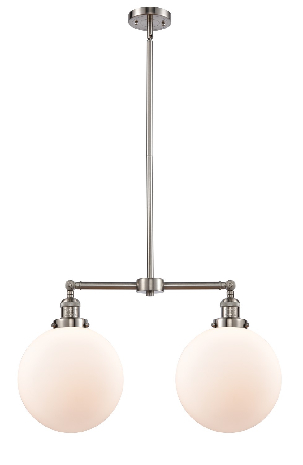 LED Island Pendant by Innovations - Franklin Restoration Collection, Brushed Satin Nickel Finish - 209-SN-G201-10-LED