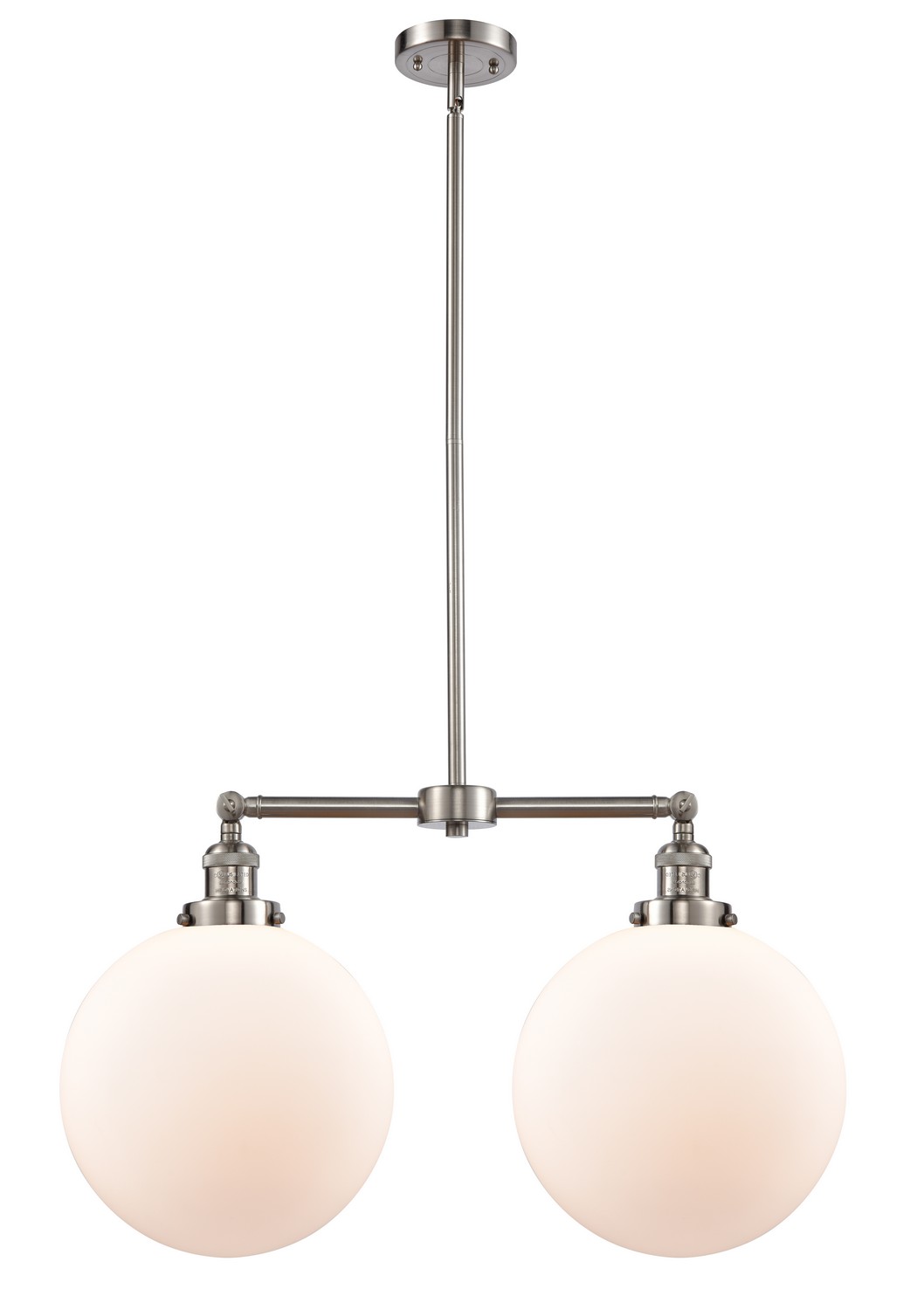LED Island Pendant by Innovations - Franklin Restoration Collection, Brushed Satin Nickel Finish - 209-SN-G201-12-LED