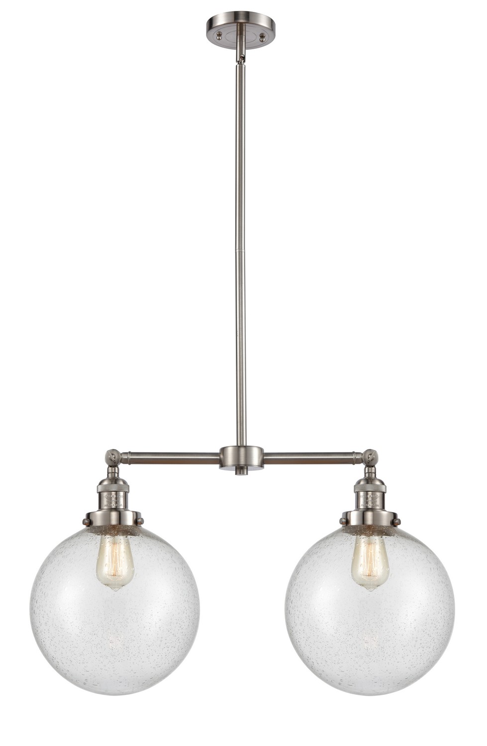 LED Island Pendant by Innovations - Franklin Restoration Collection, Brushed Satin Nickel Finish - 209-SN-G204-10-LED
