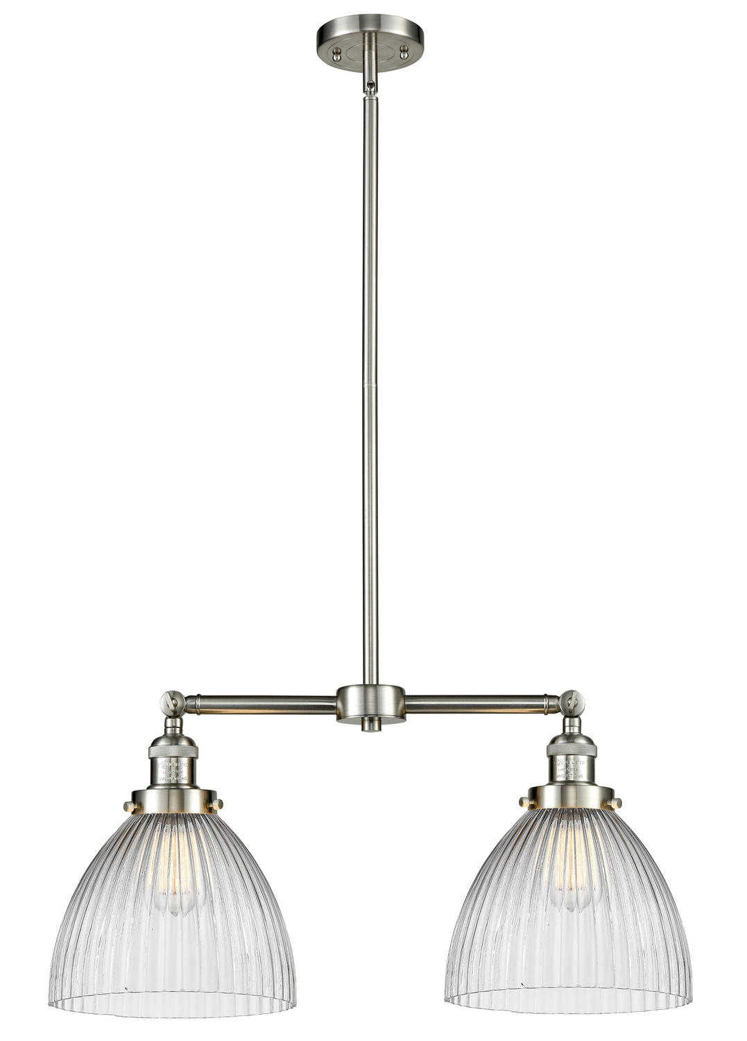 LED Island Pendant by Innovations - Franklin Restoration Collection, Brushed Satin Nickel Finish - 209-SN-G222-LED