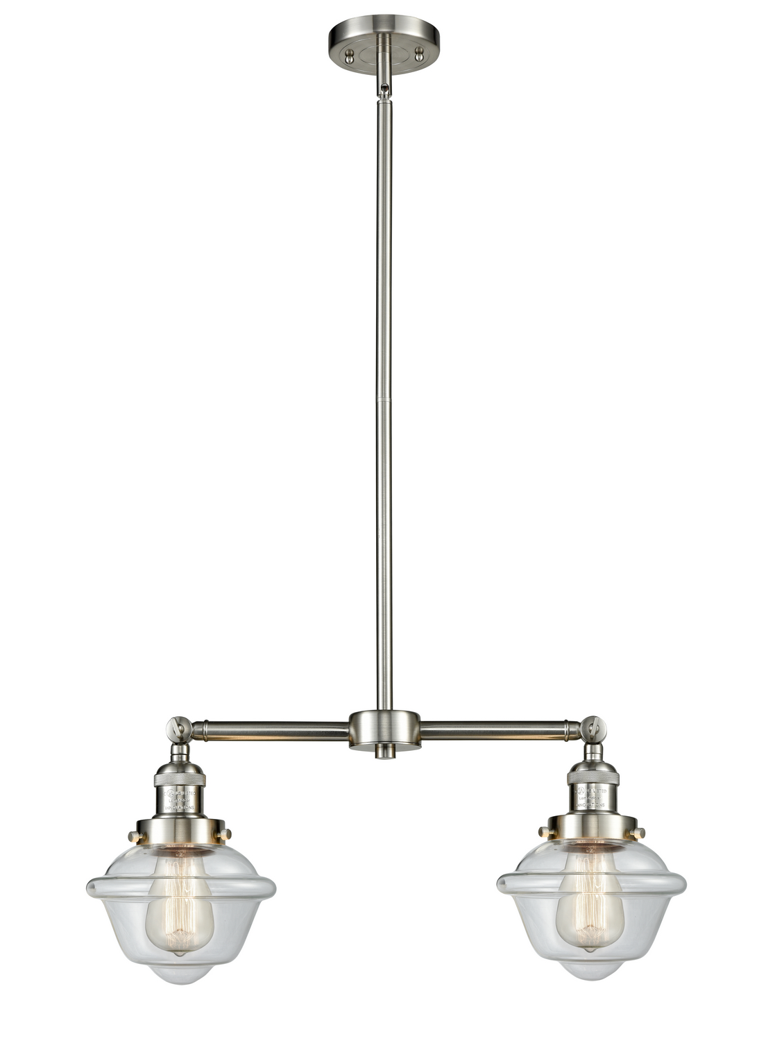 LED Island Pendant by Innovations - Franklin Restoration Collection, Brushed Satin Nickel Finish - 209-SN-G532-LED