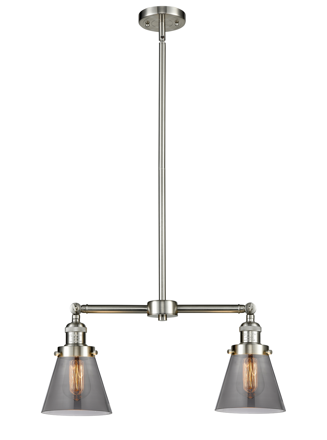 LED Island Pendant by Innovations - Franklin Restoration Collection, Brushed Satin Nickel Finish - 209-SN-G63-LED
