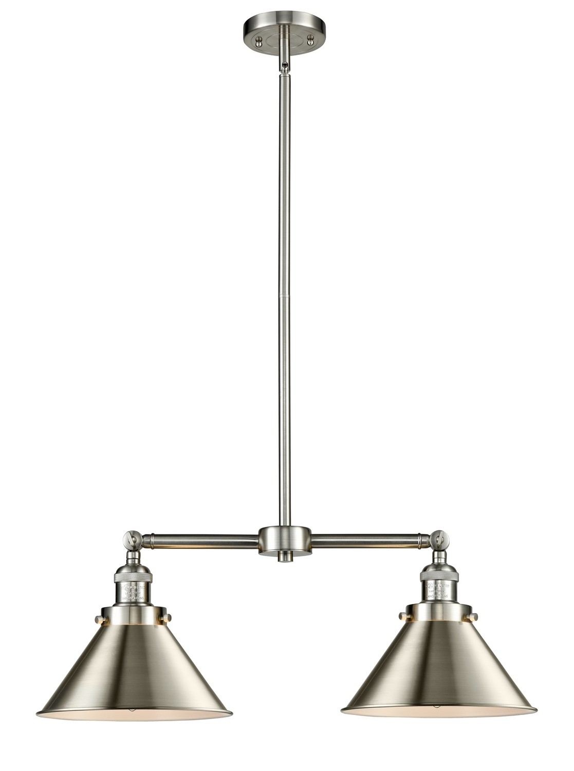 LED Island Pendant by Innovations - Franklin Restoration Collection, Brushed Satin Nickel Finish - 209-SN-M10-SN-LED