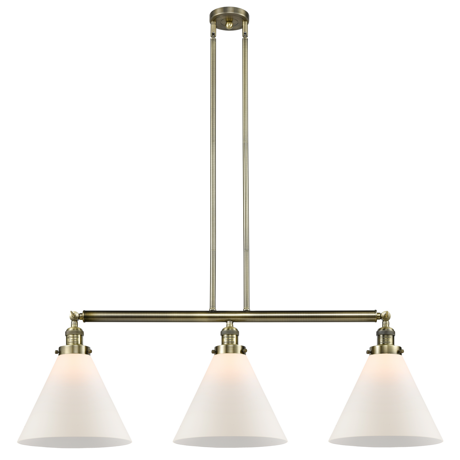 LED Island Pendant by Innovations - Franklin Restoration Collection, Antique Brass Finish - 213-AB-G41-L-LED