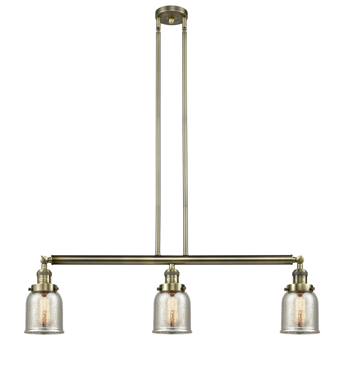 LED Island Pendant by Innovations - Franklin Restoration Collection, Antique Brass Finish - 213-AB-G58-LED