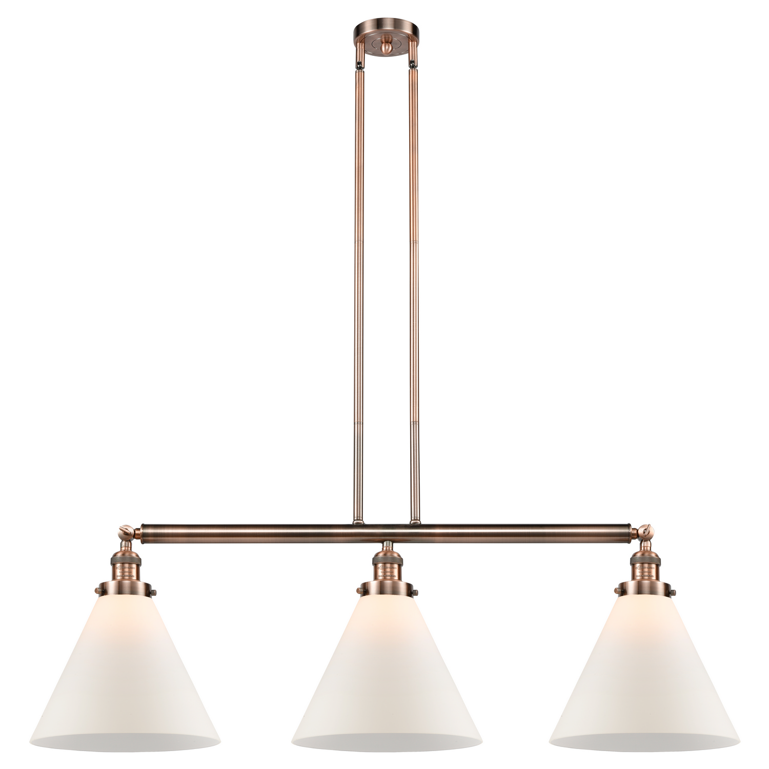 LED Island Pendant by Innovations - Franklin Restoration Collection, Antique Copper Finish - 213-AC-G41-L-LED