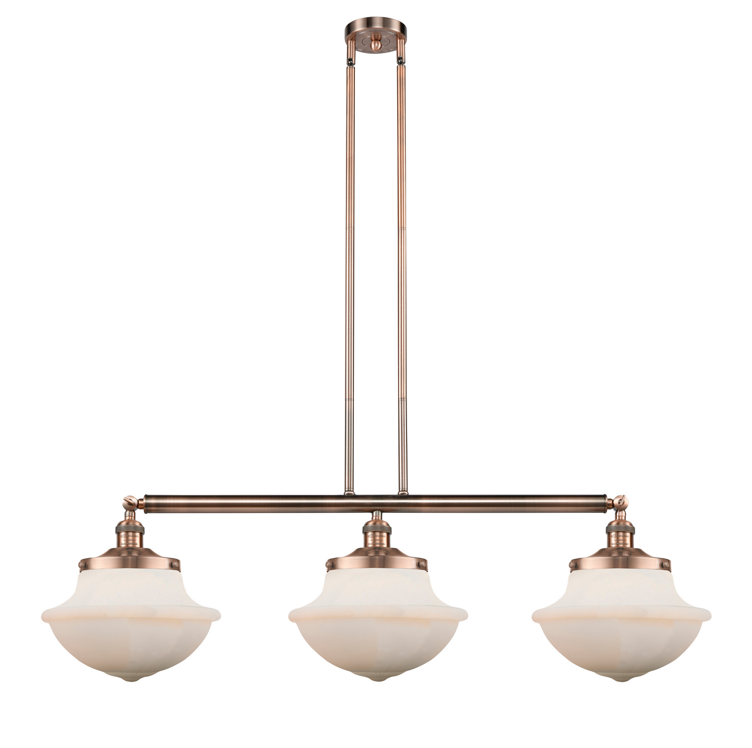 LED Island Pendant by Innovations - Franklin Restoration Collection, Antique Copper Finish - 213-AC-G541-LED