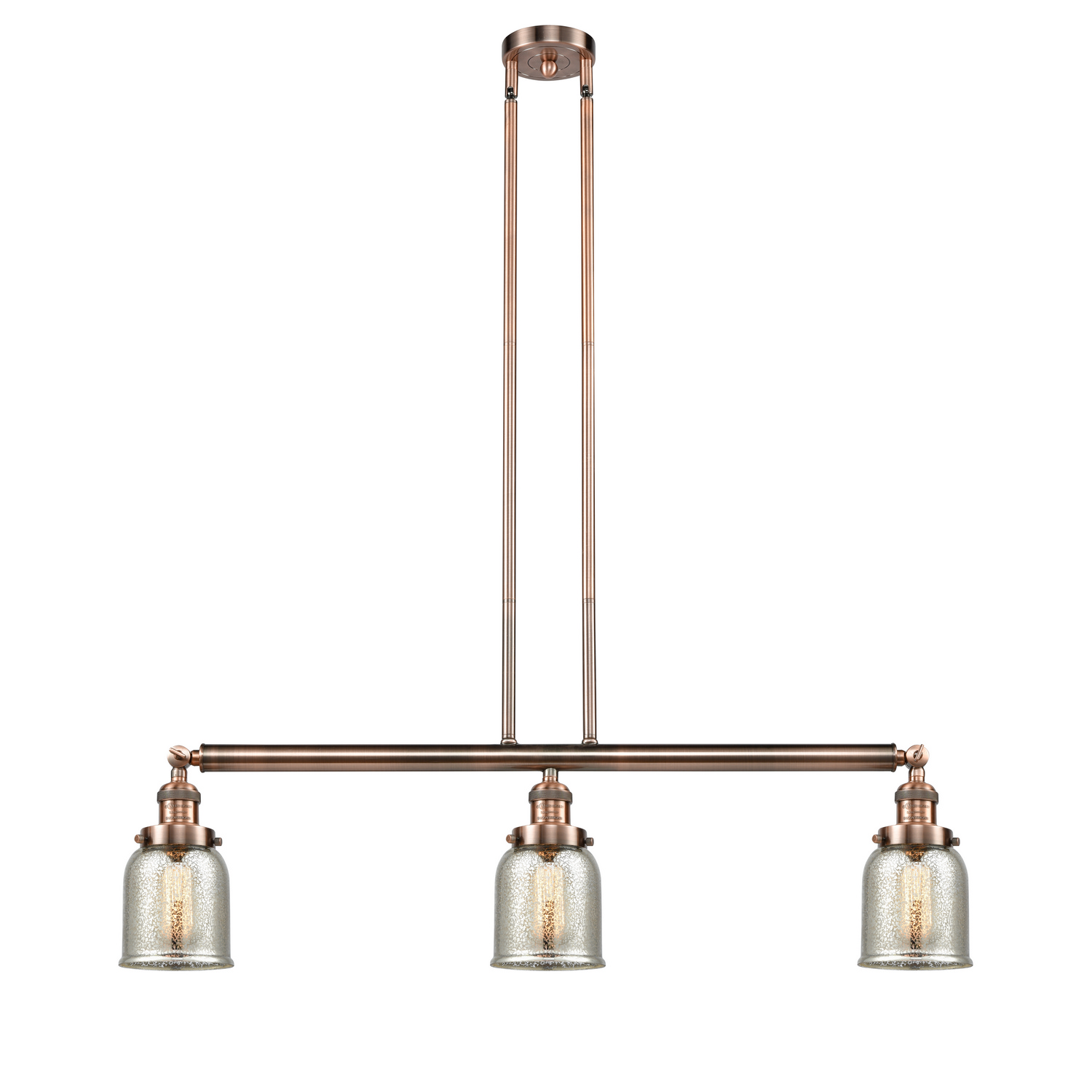 LED Island Pendant by Innovations - Franklin Restoration Collection, Antique Copper Finish - 213-AC-G58-LED