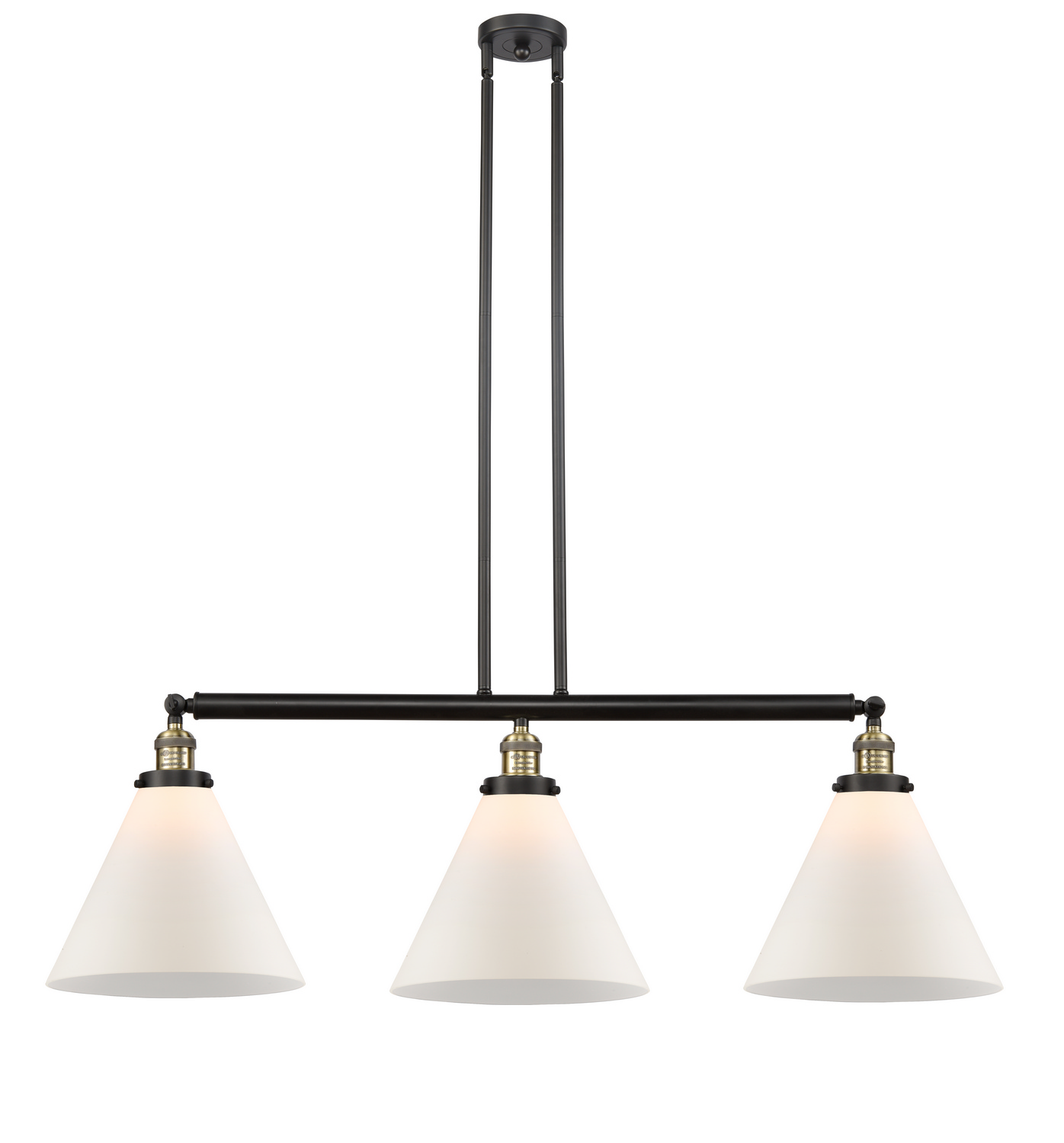 LED Island Pendant by Innovations - Franklin Restoration Collection, Black Antique Brass Finish - 213-BAB-G41-L-LED