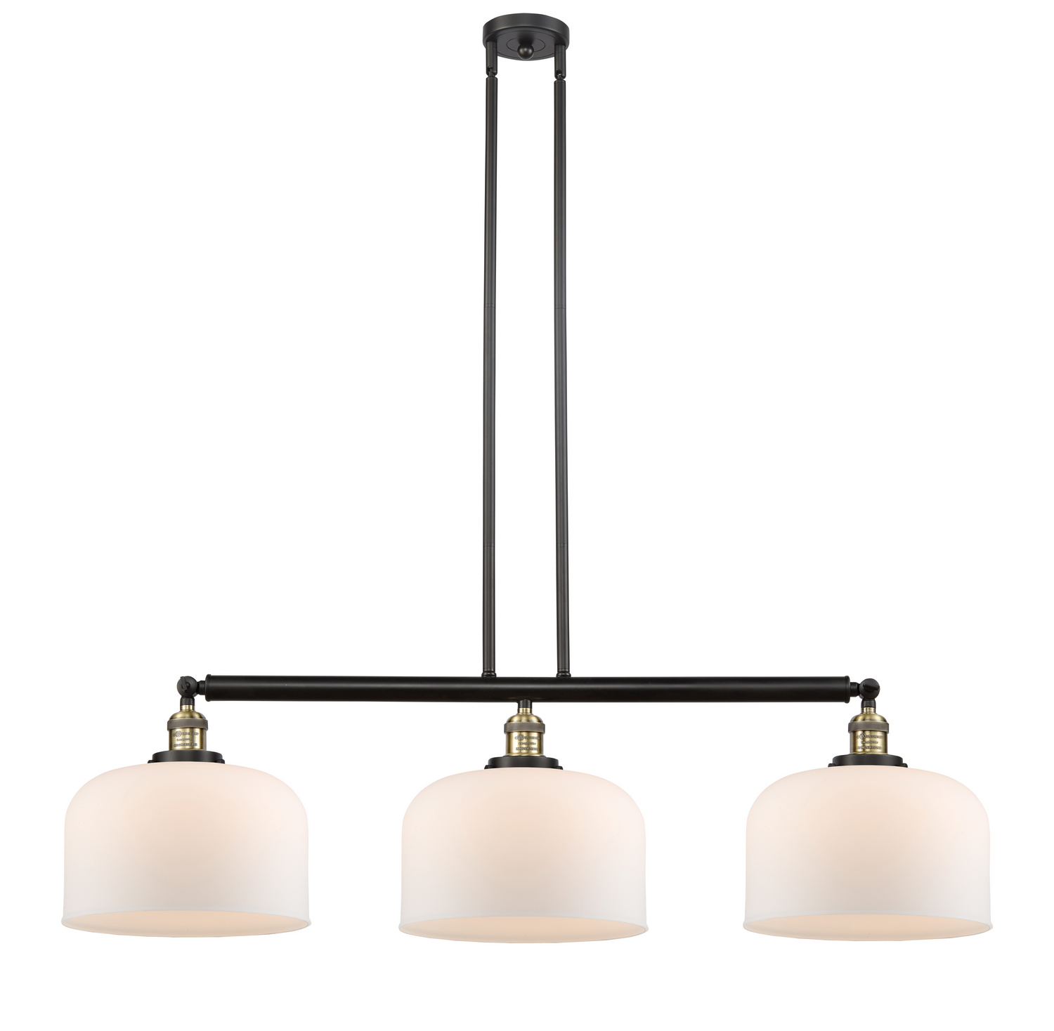 LED Island Pendant by Innovations - Franklin Restoration Collection, Black Antique Brass Finish - 213-BAB-G71-L-LED