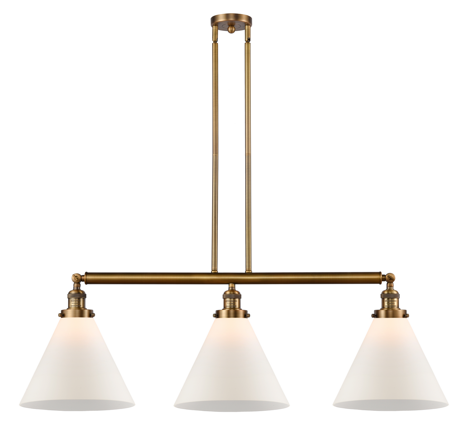 LED Island Pendant by Innovations - Franklin Restoration Collection, Brushed Brass Finish - 213-BB-G41-L-LED