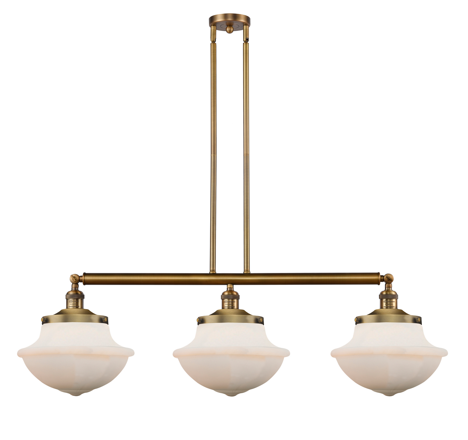 LED Island Pendant by Innovations - Franklin Restoration Collection, Brushed Brass Finish - 213-BB-G541-LED