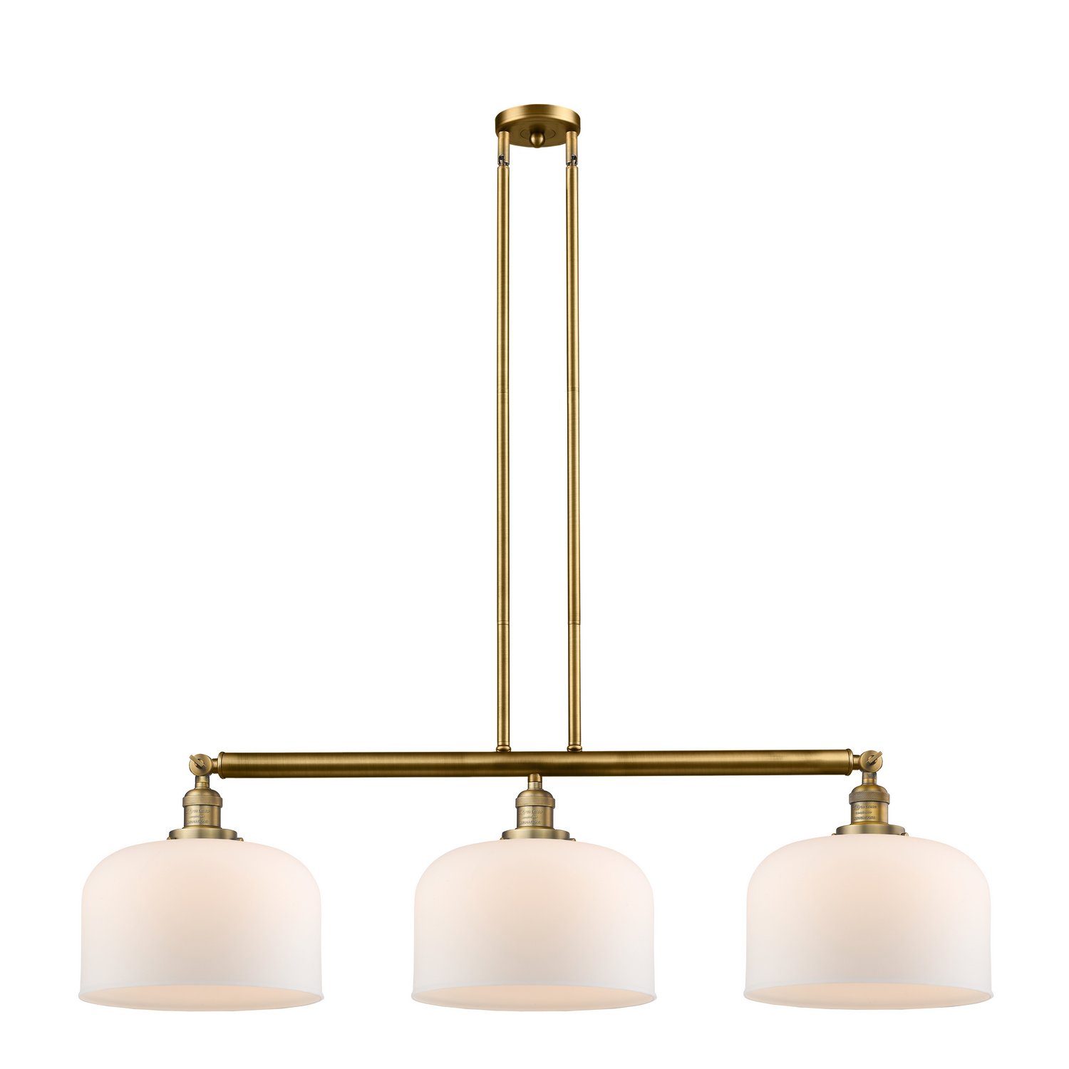 LED Island Pendant by Innovations - Franklin Restoration Collection, Brushed Brass Finish - 213-BB-G71-L-LED
