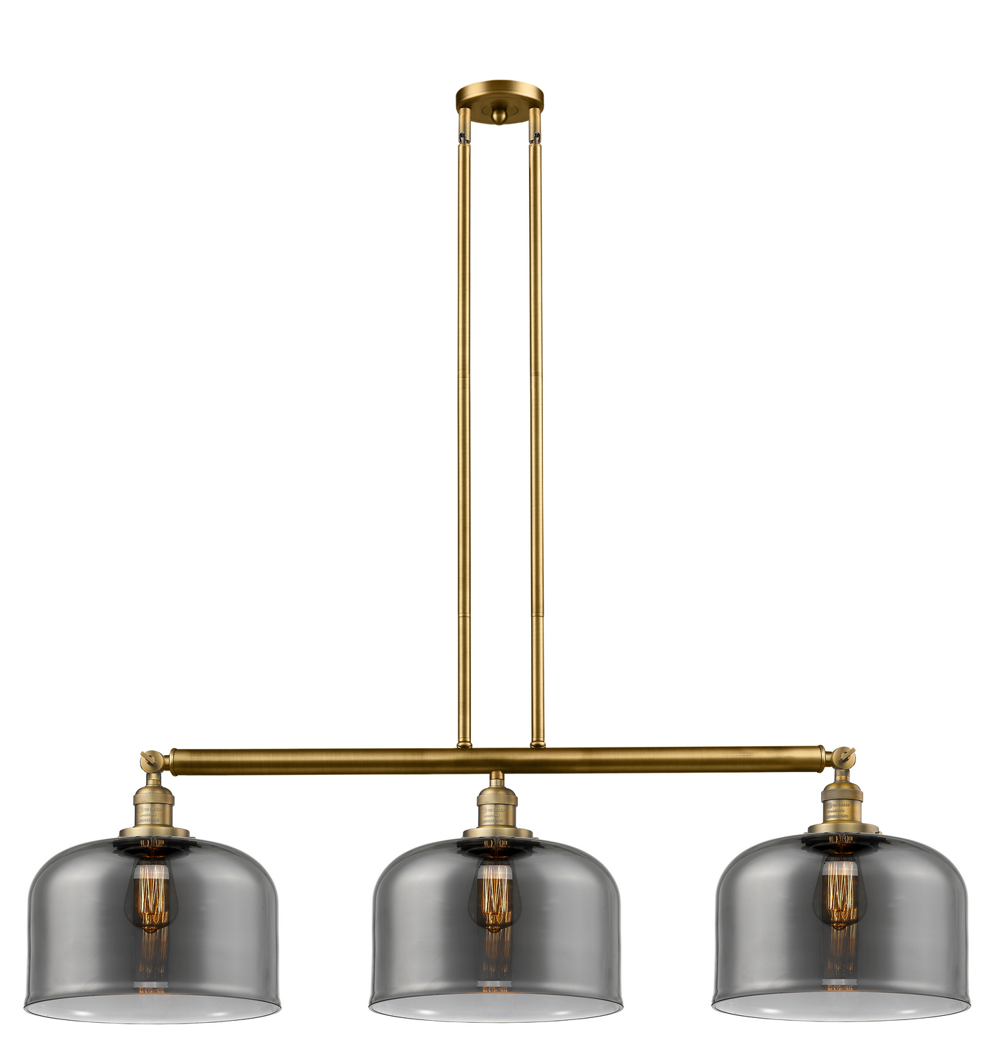 LED Island Pendant by Innovations - Franklin Restoration Collection, Brushed Brass Finish - 213-BB-G73-L-LED