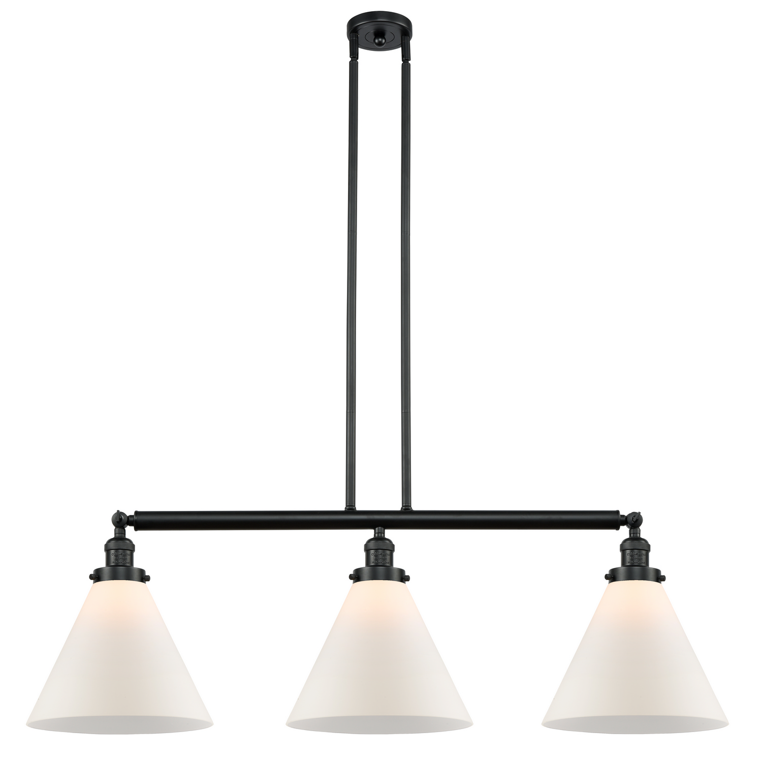 LED Island Pendant by Innovations - Franklin Restoration Collection, Matte Black Finish - 213-BK-G41-L-LED
