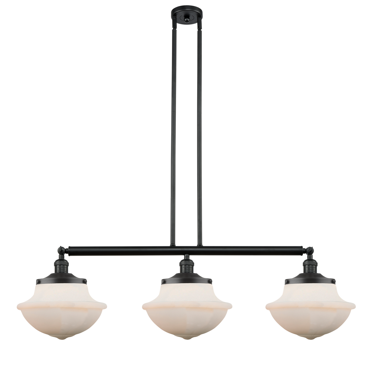 LED Island Pendant by Innovations - Franklin Restoration Collection, Matte Black Finish - 213-BK-G541-LED