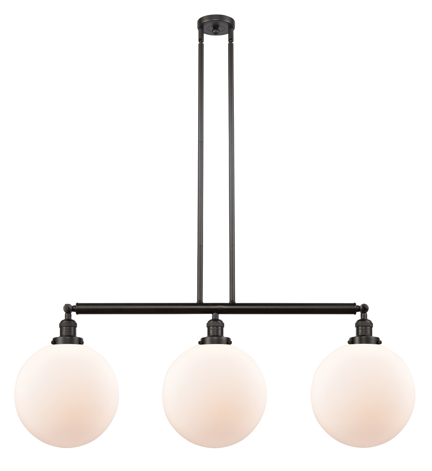 LED Island Pendant by Innovations - Franklin Restoration Collection, Oil Rubbed Bronze Finish - 213-OB-G201-12-LED