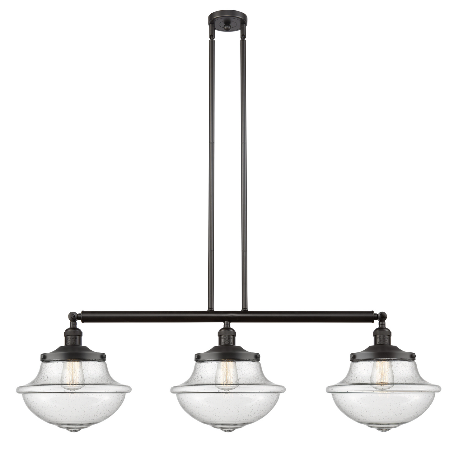 LED Island Pendant by Innovations - Franklin Restoration Collection, Oil Rubbed Bronze Finish - 213-OB-G544-LED