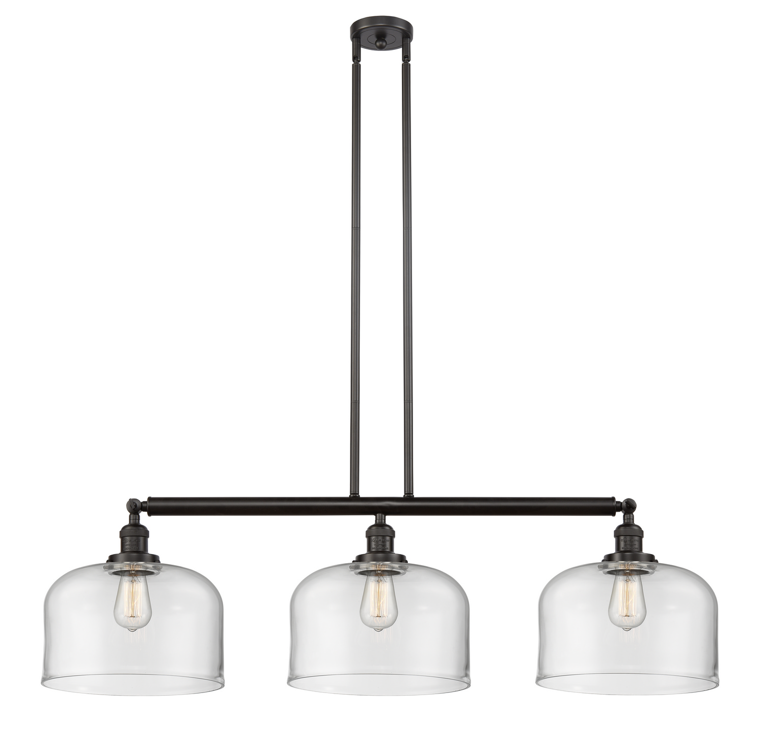 LED Island Pendant by Innovations - Franklin Restoration Collection, Oil Rubbed Bronze Finish - 213-OB-G72-L-LED