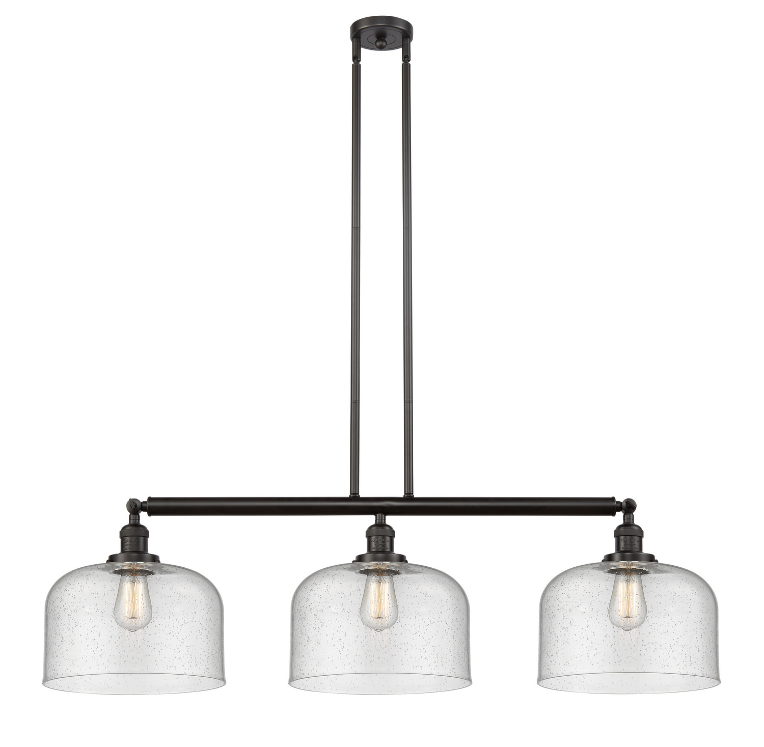 LED Island Pendant by Innovations - Franklin Restoration Collection, Oil Rubbed Bronze Finish - 213-OB-G74-L-LED