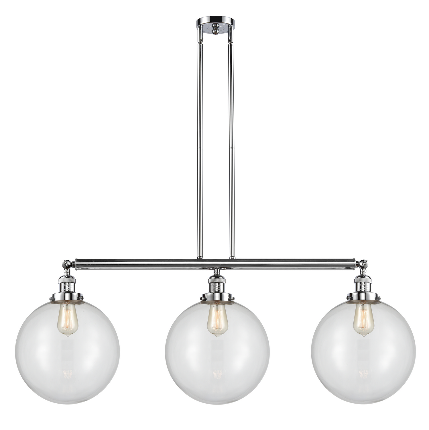 LED Island Pendant by Innovations - Franklin Restoration Collection, Polished Chrome Finish - 213-PC-G202-12-LED
