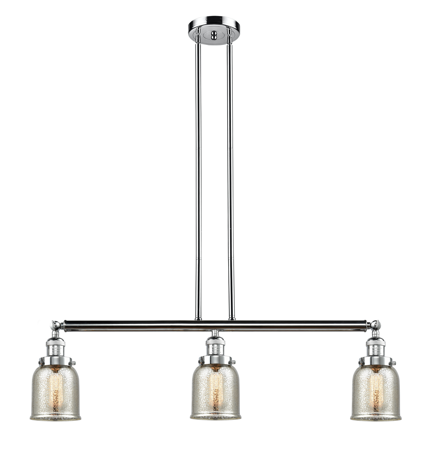 Three Light Island Pendant by Innovations - Franklin Restoration Collection, Polished Chrome Finish - 213-PC-G58