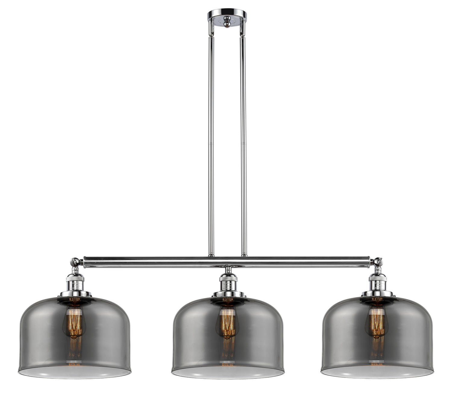 Three Light Island Pendant by Innovations - Franklin Restoration Collection, Polished Chrome Finish - 213-PC-G73-L