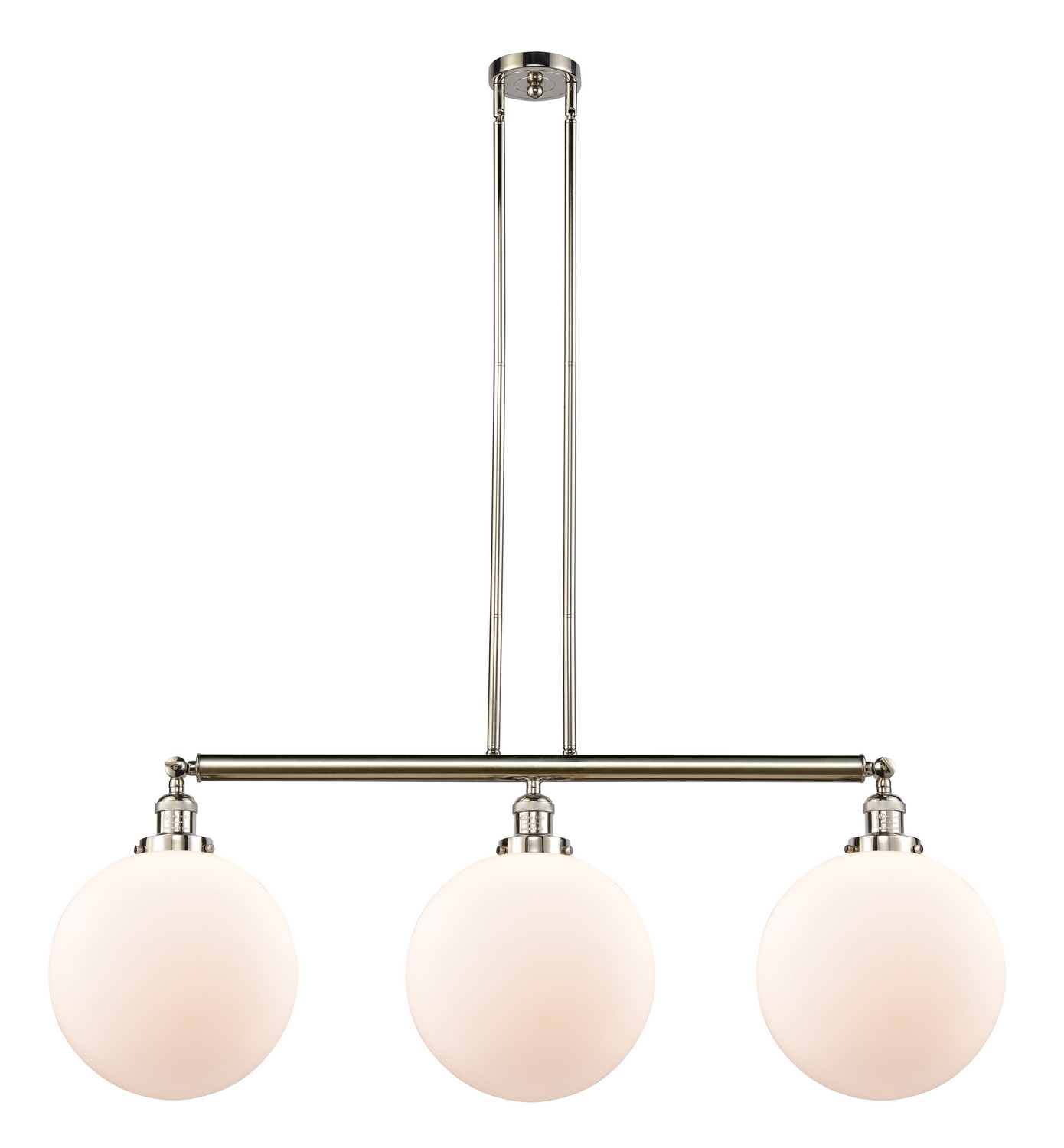LED Island Pendant by Innovations - Franklin Restoration Collection, Polished Nickel Finish - 213-PN-G201-12-LED