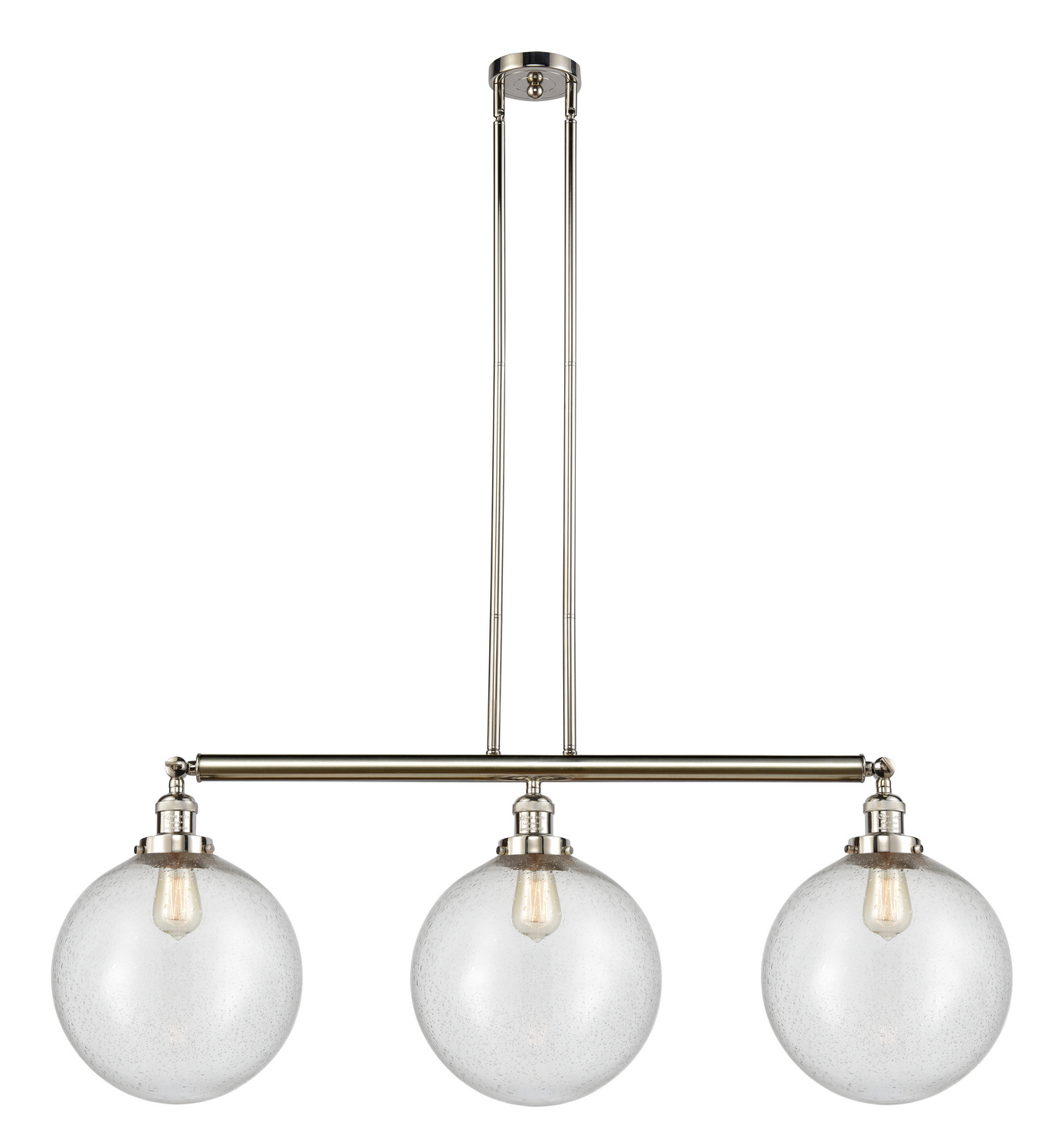 LED Island Pendant by Innovations - Franklin Restoration Collection, Polished Nickel Finish - 213-PN-G204-12-LED
