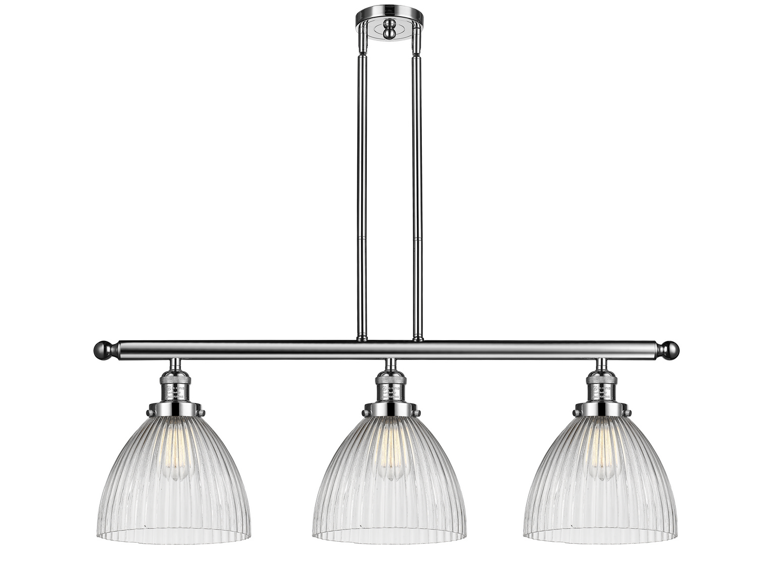 LED Island Pendant by Innovations - Franklin Restoration Collection, Polished Nickel Finish - 213-PN-G222-LED